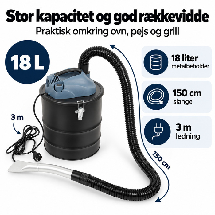 Askesuger 18 liter 1000 W